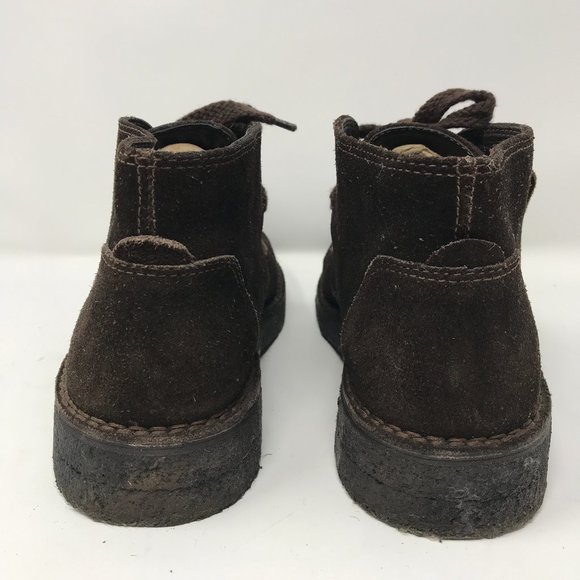 Clarks Brown Nubuck Leather Lace Up Desert Chukka Boots - Picture 6 of 7